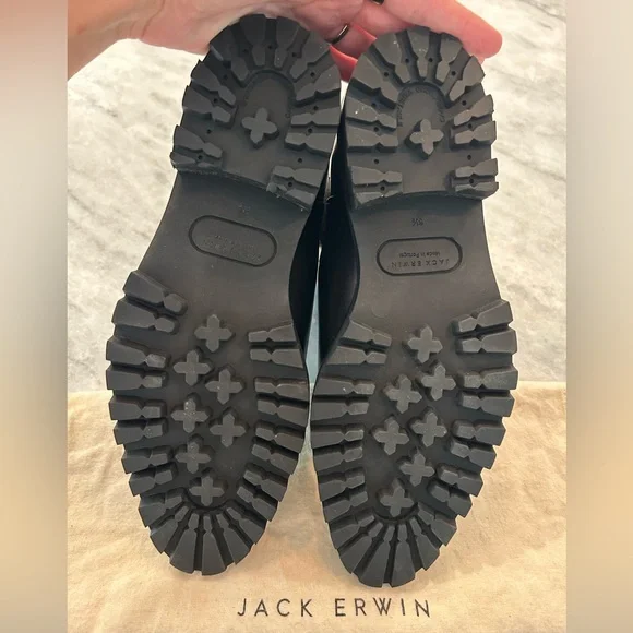 New Without Box Jack Erwin Leather Black Chelsea Boot - Picture 7 of 10